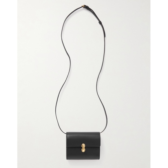 SAVETTE Symmetry Wallet Bag in Black Grained Calfskin Leather - Picture 2 of 12